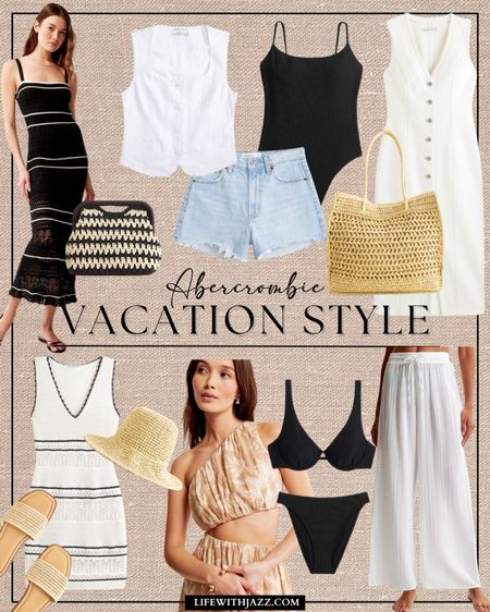 Take 25% off shorts, 15% off almost everything else [+use the code: AFSHORTS for an additional 15% off at Abercrombie today through 5/13! 

- linked to some vacation style pieces for the summer 

Summer style / vacation / Resortwear / swimwear / swimsuit / dresses / knit dresses / cover ups / straw hat / sandals / denim shorts / vest 

#LTKFindsUnder100 #LTKTravel #LTKSaleAlert