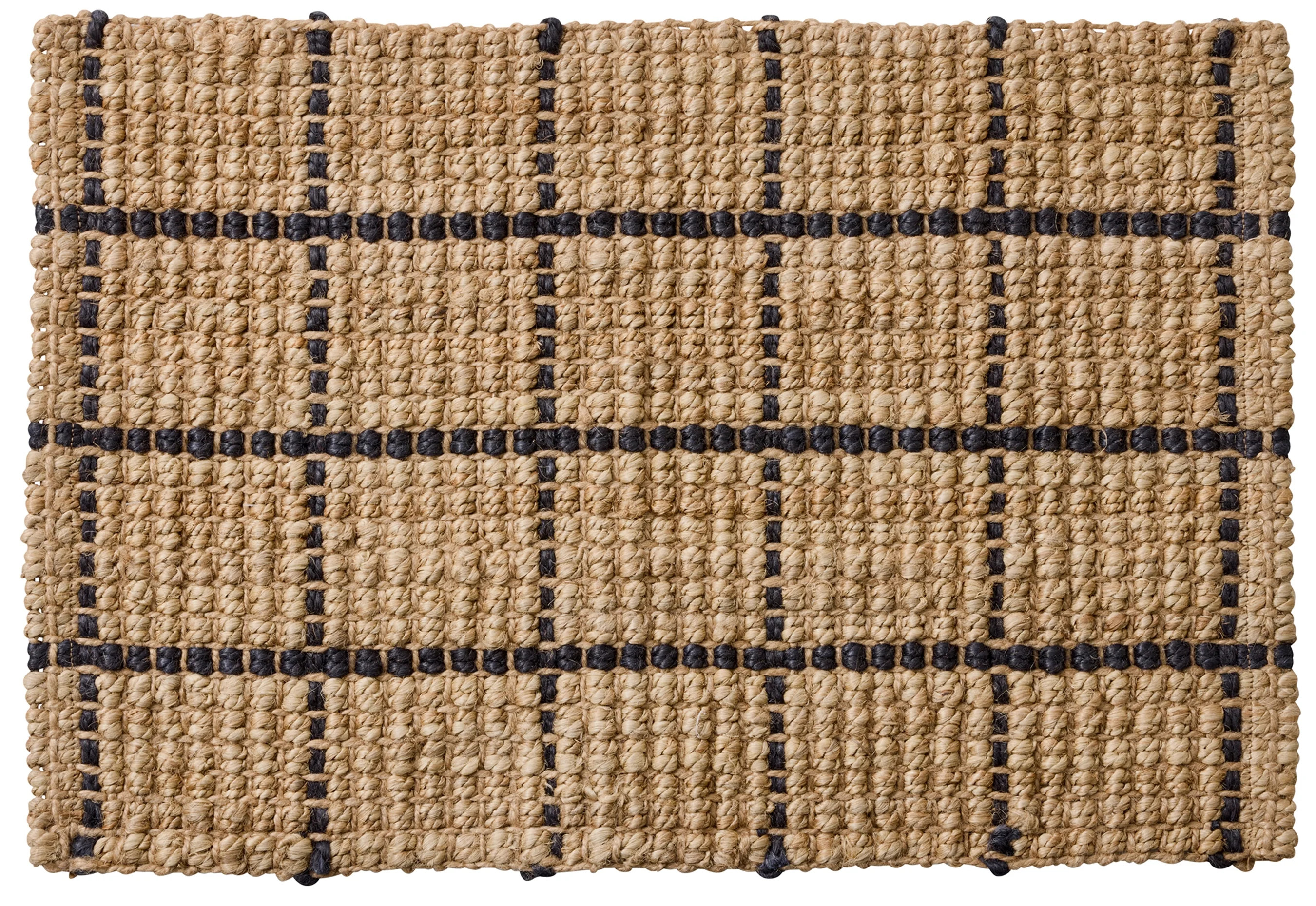 BHG Jute Windowpane Doormat 20x30 - Durable Low Pile Entry Rug | Walmart (US)