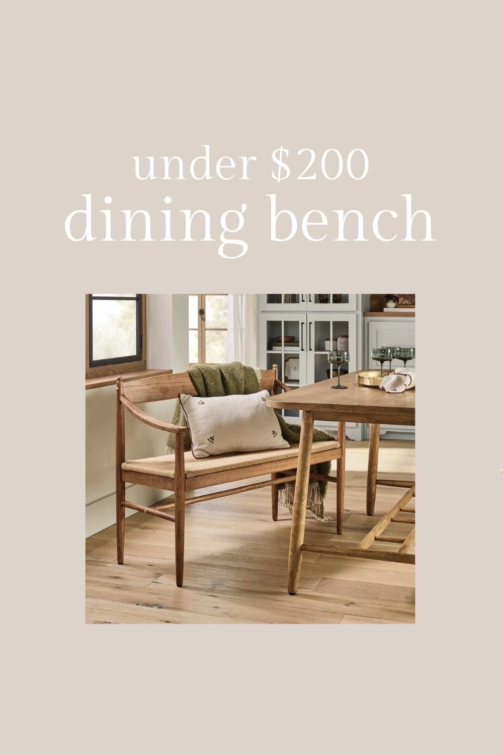 New vintage style dining bench at Target. Under $200!

#LTKHome