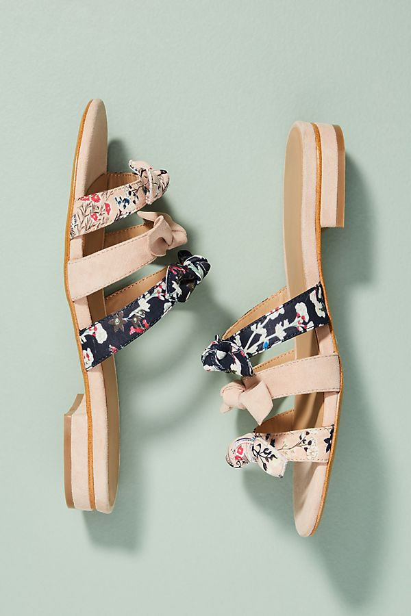 Anthropologie Graceful Bow Slide Sandals | Anthropologie (US)