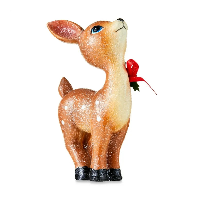Mini Brown Standing Deer, 4.92 in, by Holiday Time | Walmart (US)