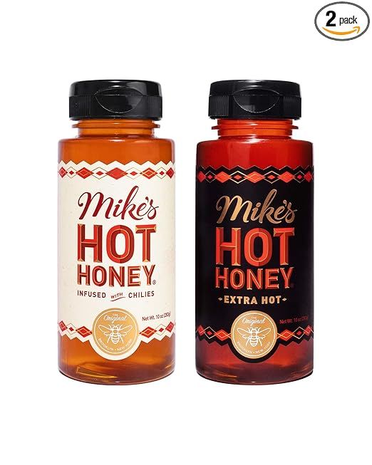 Mike’s Hot Honey – Original & Extra Hot Combo 10 oz (2 Pack), Hot Honey with an Extra Kick, S... | Amazon (US)