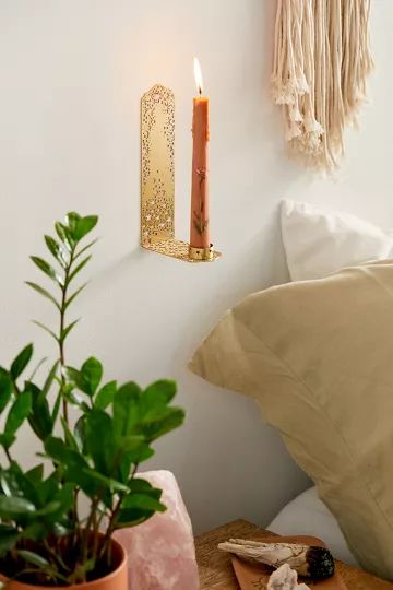 Ariana Ost Twinkling Star Wall Taper Candle Holder | Urban Outfitters (US and RoW)