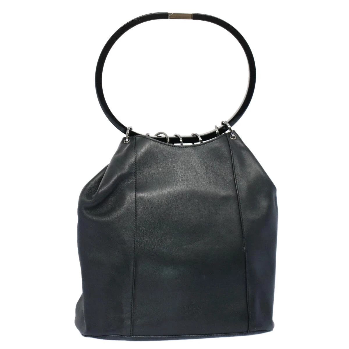 GUCCI Hand Bag Leather Black Auth 53686  | eBay | eBay US