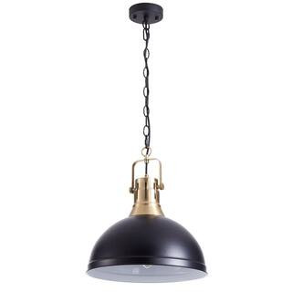 aiwen 1-Light Metal Rustic Vintage Farmhouse Pendant Light Industrial Black Ceiling Hanging Light... | The Home Depot