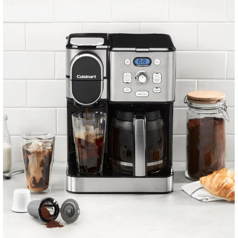 SS-16 Cuisinart Coffee Center 2-in-1 Coffeemaker, 12-Cup Glass Carafe, Automatic Hot & Iced Coffe... | Wayfair North America