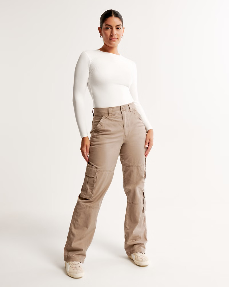 Curve Love Relaxed Cargo Pant | Abercrombie & Fitch (US)