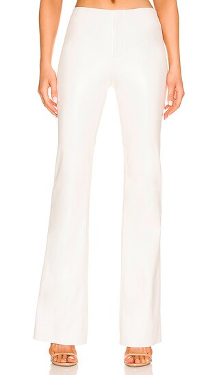 Teeny High Waist Bootcut Pant in Off White | Revolve Clothing (Global)