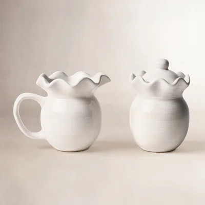 Ruffle Sugar and Creamer Set | Wayfair North America
