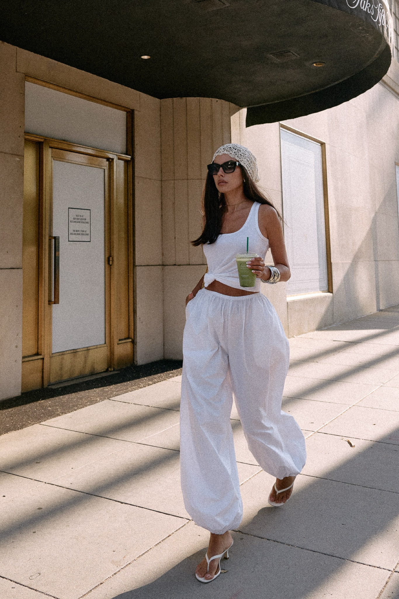 POV: when you find that perfect white t-shirt and it’s less then $40!  Today, paired it with white ballon pants and white thong sandals 🤍🍵 

#LTKStyleTip #LTKShoeCrush #LTKFindsUnder50