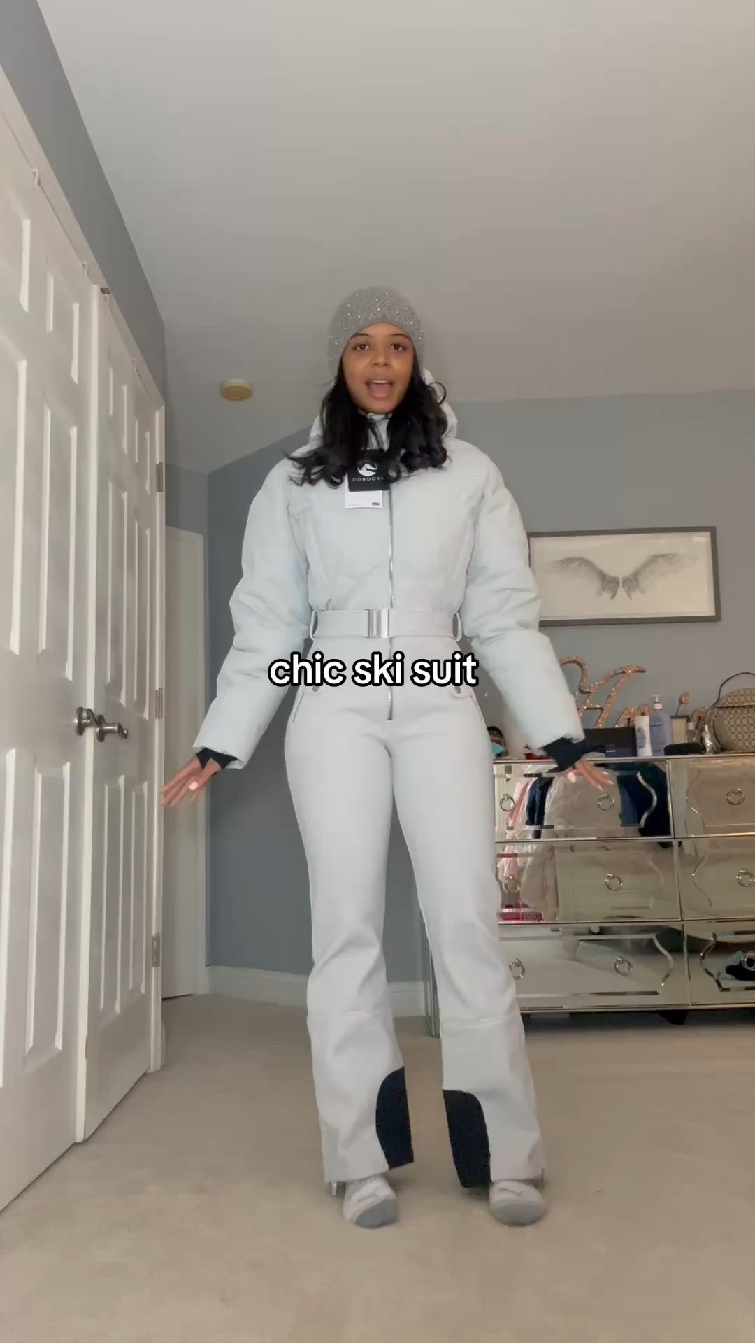 chic grey one piece snow suit for Aspen! 

#LTKSeasonal #LTKTravel #LTKActive