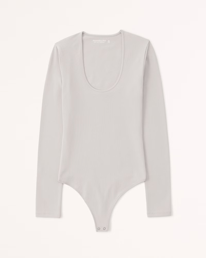 Women's Long-Sleeve Scoopneck Bodysuit | Women's Tops | Abercrombie.com | Abercrombie & Fitch (US)