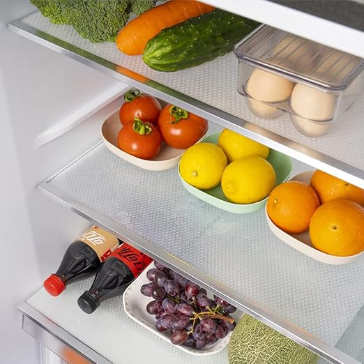Bloss 8 Pcs Fridge Liners, Refrigerator Mats(12 x 17.7 Inch) Washable Refrigerator Shelf Liner Wa... | Amazon (US)