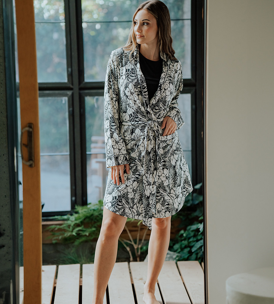 Women's Bamboo Sleep Jersey Robe | Cariloha