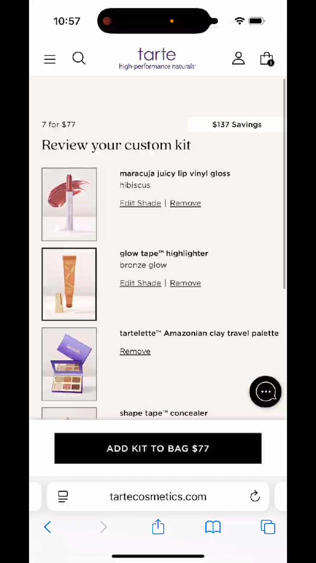 Customize your own kit for $77!!! That’s $11 per item….such an amazing deal!!