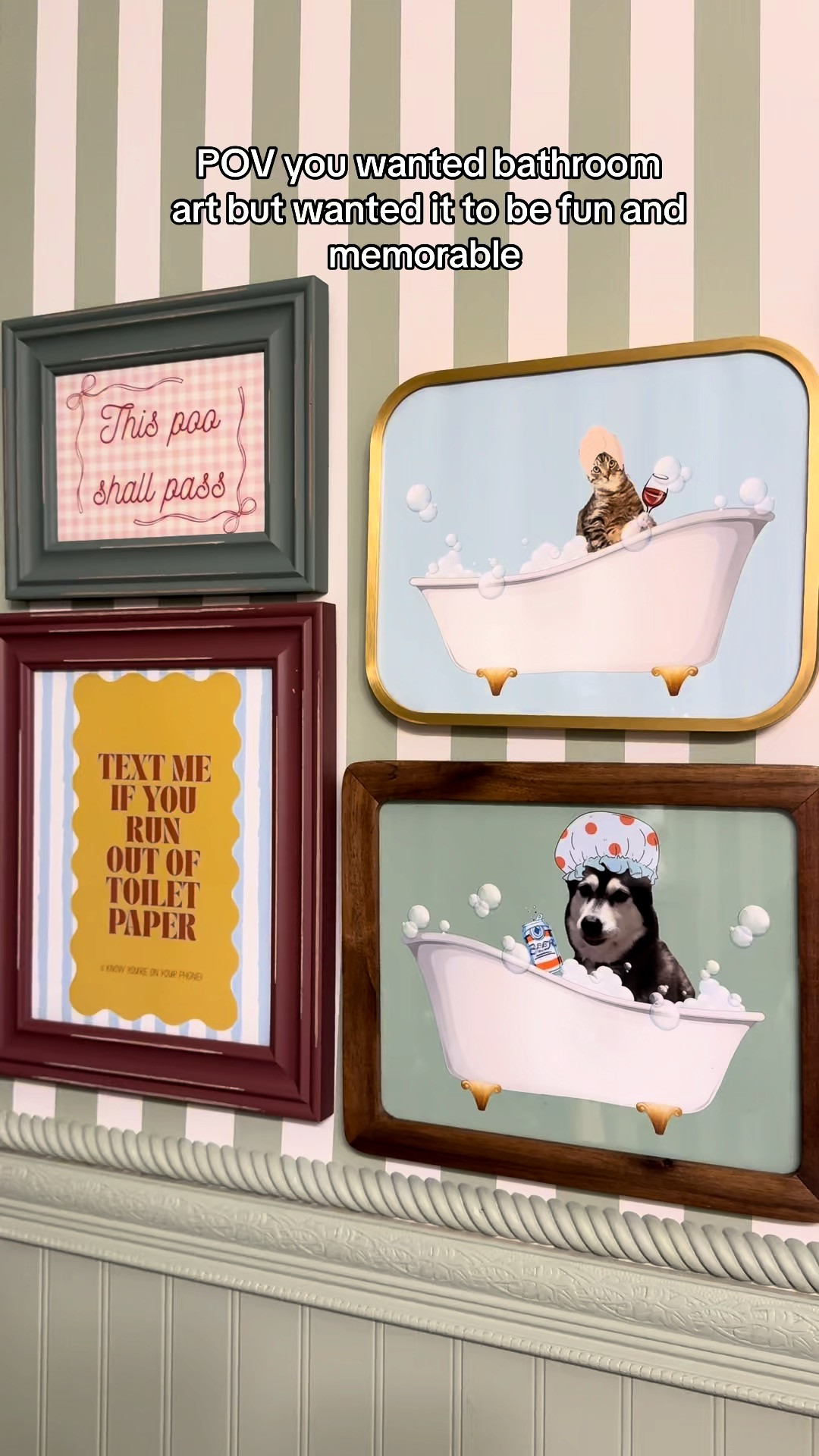 A little humor goes a long way—these funny bathroom wall signs are the perfect touch of playful décor.

Decorate your bathroom with funny wall signs and art prints that keep things lighthearted. Perfect for guest bathrooms, half baths, or rental homes, these prints are both affordable and stylish.

funny bathroom signs, humorous wall art, guest bathroom décor ideas, farmhouse funny bathroom, playful bathroom wall prints, bathroom décor gifts 

 