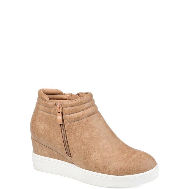 Brinley Co. Womens High Top Wedge Sneaker - Walmart.com | Walmart (US)