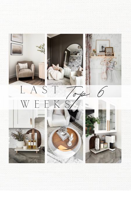 Last week's most loved finds!

Home  Home decor  Home favorites  Trending home  Accent furniture  Arch mirror  Kids room  Kitchen decor  Coffee table  Coffee machine  Coffee corner  ourpnwhome

#LTKhome #LTKSeasonal