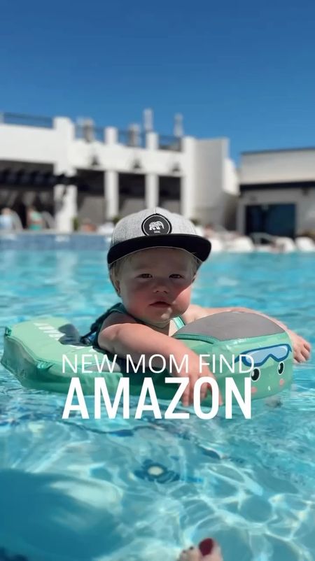 This infant float is GAME CHANGING! Never blow up a float again✨
This is made up of foam and is so sturdy and safe! They can lay on their tummy or on their back! It does come with a sunshade but i don’t mine on right now! 

It’s so easy to hook onto your pool bag and i SWEAR my babies are happier in it! 

Well worth the investment! It’s one of those baby items i tell ALL my friends to buy!🛒 It’ll last ALL of your kids! 

#LTKKids #LTKFamily #LTKBaby