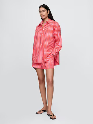 Organic Cotton Poplin Big Shirt | Gap (US)
