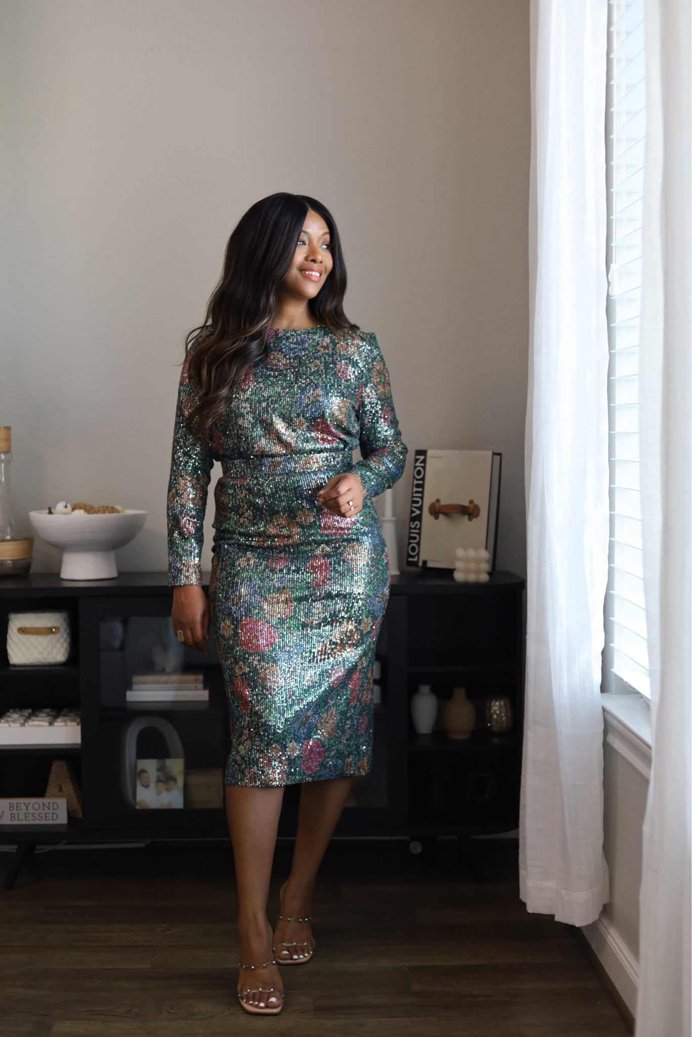 sezane green sequin dress Mahalia Dress - Bronze - Viscose