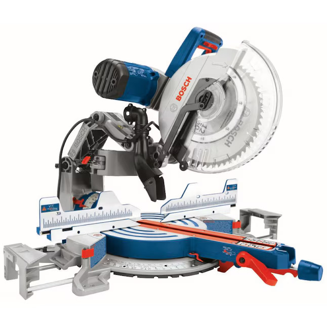 Bosch Glide 12-in 15-Amp Dual Bevel Sliding Compound Corded Miter Saw Lowes.com | Lowe's