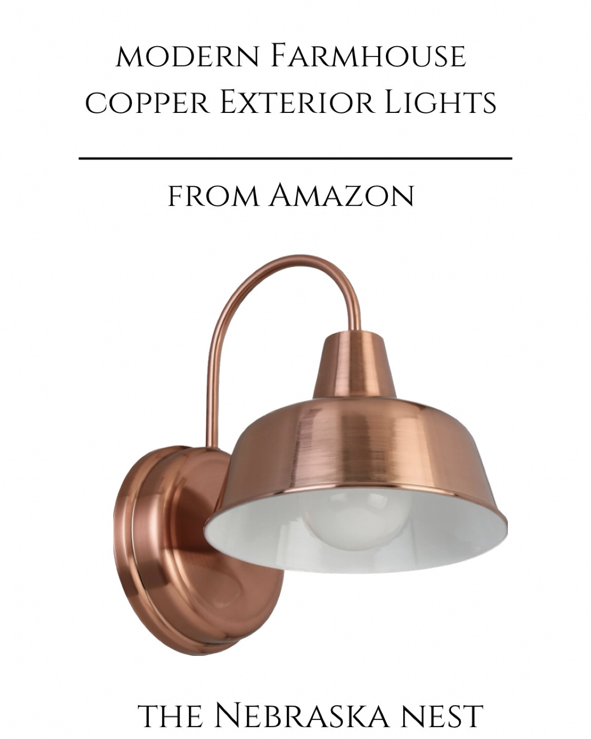 The perfect copper exterior lights! 🖤

#ExteriorLights #Decor #Farmhouse #ModernFarmhouse #OutdoorDecor #Summer

#LTKStyleTip #LTKFindsUnder50 #LTKHome