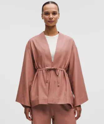 LuluLinen Tie-Front Jacket | lululemon (AU)