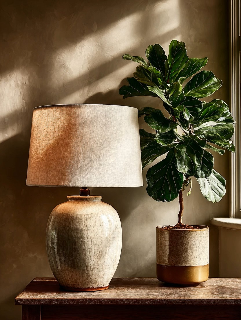 The perfect table lamp does exist.

This ivory-on-ivory ceramic table lamp is the kind of piece that blends effortlessly into any home. Light palette, dark palette, brown tones, taupe, burgundy, teal, bold interiors or soft neutrals — it works with all of them.

Its textured ceramic base adds warmth, while the soft fabric shade diffuses light in the most flattering way. It doesn’t compete with your decor — it completes it.

Place it on a bedside table, console, entryway table, or living room side table. Pair it with a small plant for a balanced, grounded look. That simple combination — lamp and greenery — instantly creates a styled corner.

Some pieces are trendy.
This one is timeless.

Bring this neutral statement home and place it wherever your space needs warmth, softness, and quiet elegance.

#NeutralHomeDecor
#ModernTableLamp
#IvoryDecor
#TimelessInteriors
#ElegantHome 

 #LTKHome