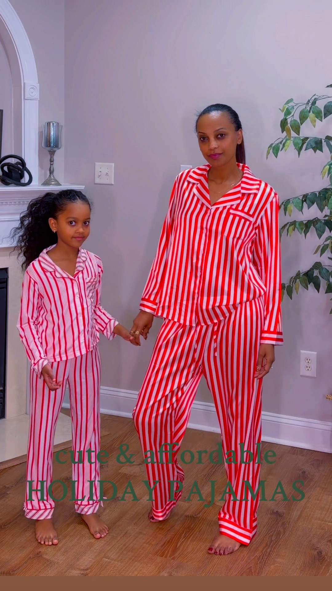 These silky Christmas PJs are the cutest! Girly, comfy, and perfect for Christmas Eve matching. Grab them before they sell out! Wearing size M. 
 #christmas #girly  #pajamas #christmaspajamas  #habeshatiktok 

#LTKHoliday #LTKGiftGuide #LTKSeasonal