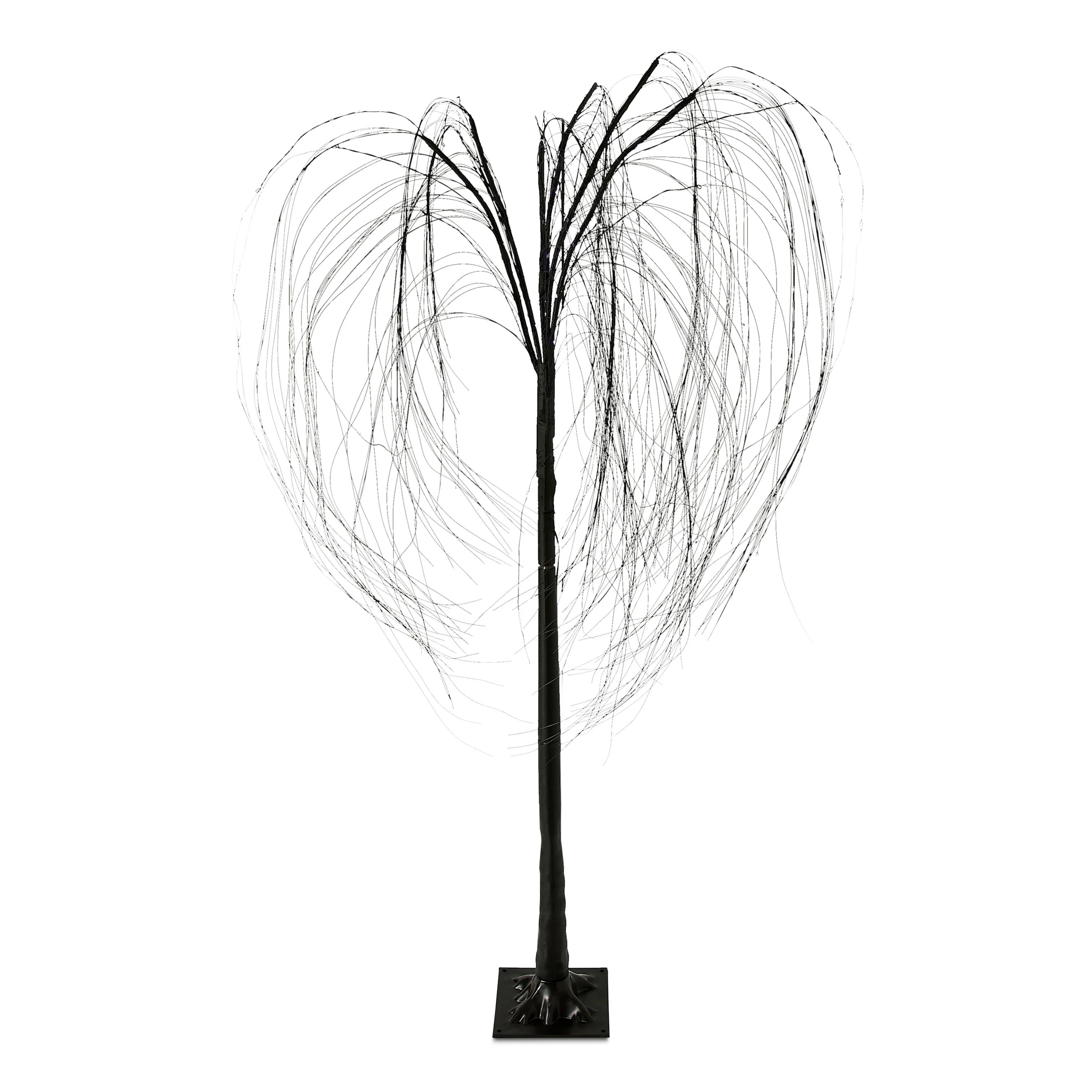 Halloween Battery-Operated Indoor/Outdoor 8 Function LED Willow Tree, Lighted Silhouettes, 4', Wa... | Walmart (US)