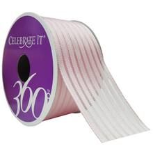 1.5" Taffeta Wired Sheer Stripes Ribbon by Celebrate It® 360°™ | Michaels Stores