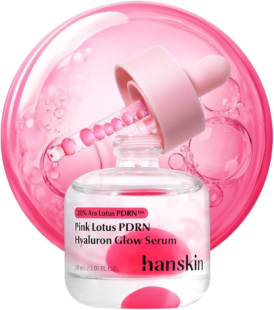 Hanskin Pink PDRN Glow Serum | Shake PDRN Peptide Serum with Vegan Lotus Extract, Hyaluronic Acid... | Amazon (US)