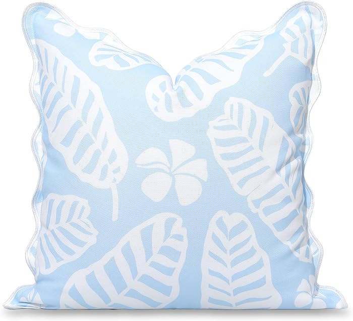Hofdeco Premium Grandmillennial Coastal Hampton Patio Indoor Outdoor Throw Pillow Cover Only, 20"... | Amazon (US)