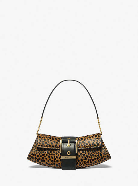 Colby Small Cheetah Print Calf Hair Convertible Clutch | Michael Kors US