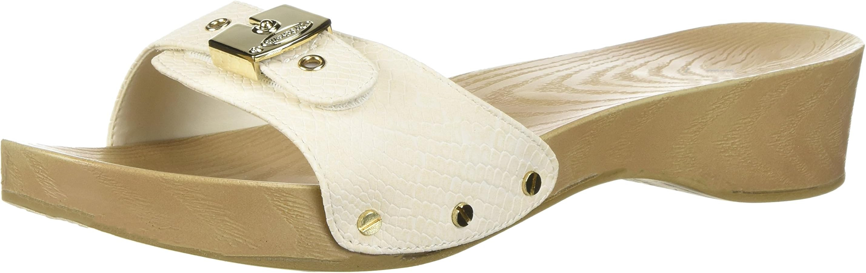 Dr. Scholl's Shoes Women's Classic Sandal Faux Wood Slide Sandal | Amazon (US)