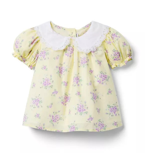 Floral Lace Collared Top | Janie and Jack