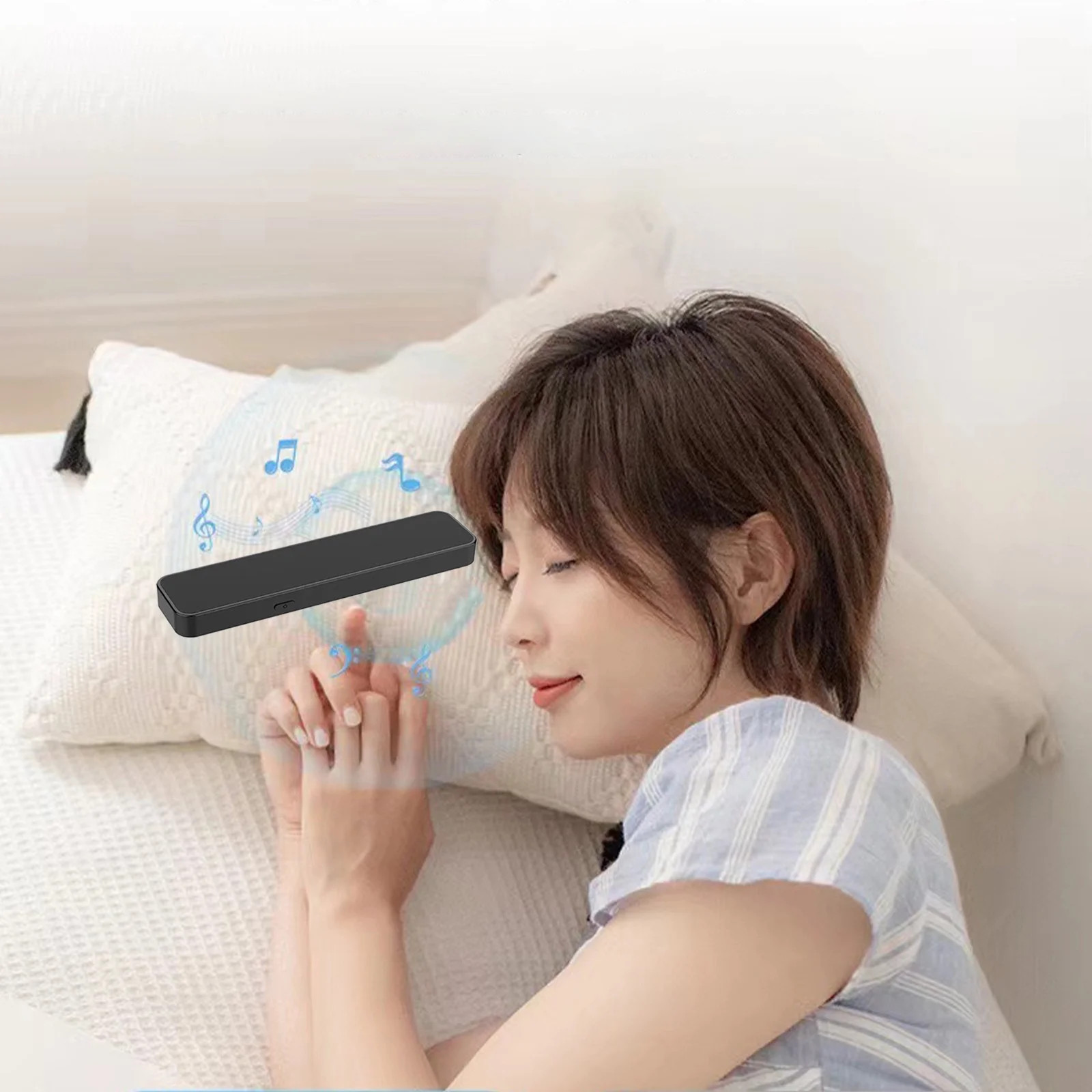 Yyuenw Bone-Conduction Bluetooth Pillow Speaker for Sleeping Portable Sleep Bar Pillow Speaker Pe... | Walmart (US)