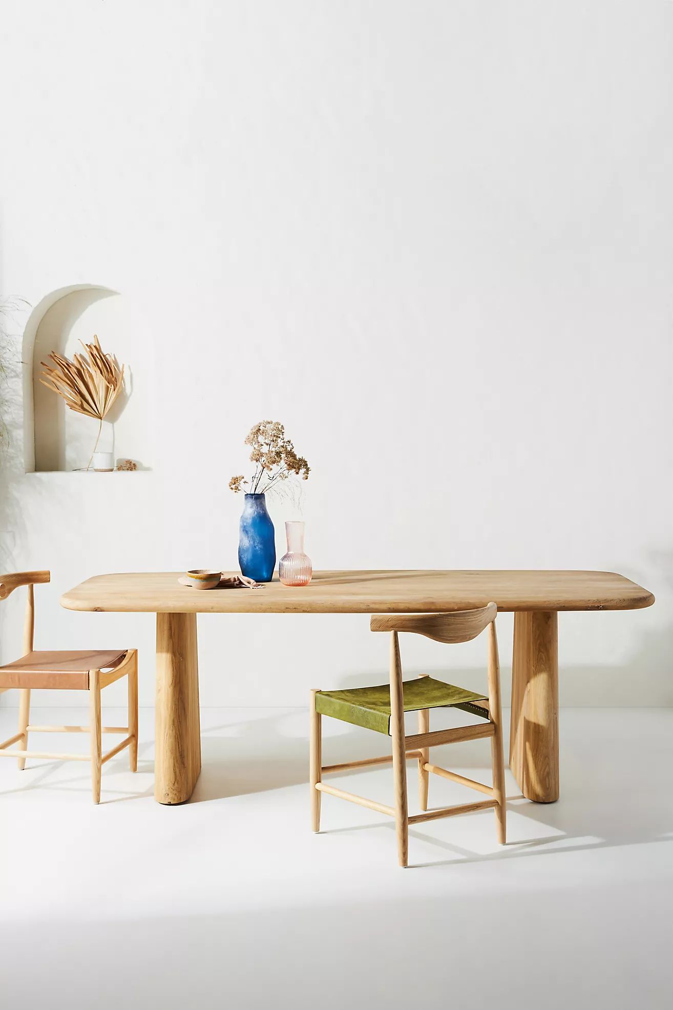 Kalle Sculptural Oak Dining Table | Anthropologie (US)