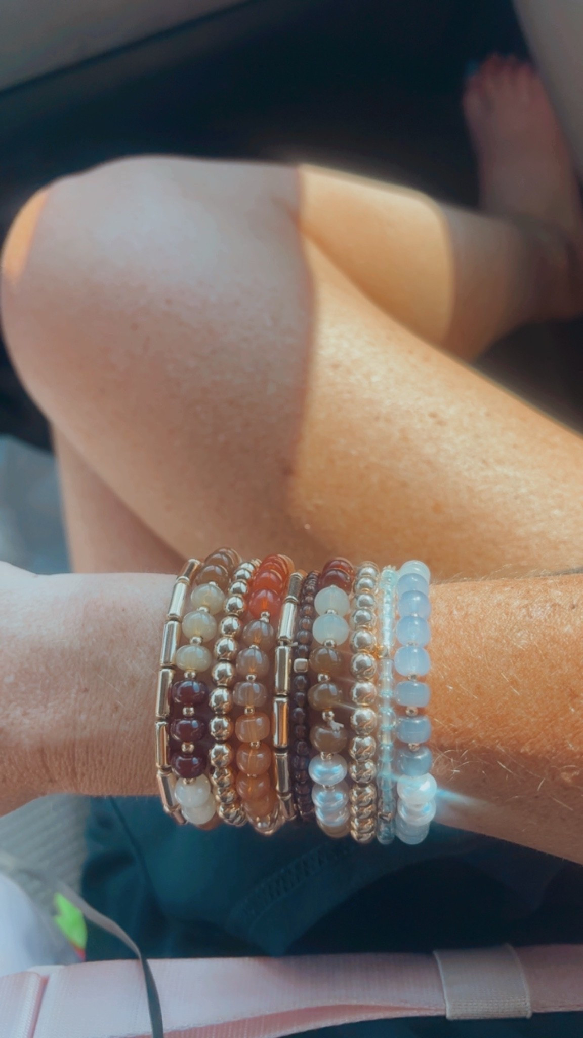 Favorite stack of bracelets from
Target

#LTKootd #LTKdayinmylife #LTKBeauty