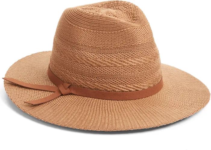 Mixed Stitch Packable Panama Hat | Nordstrom