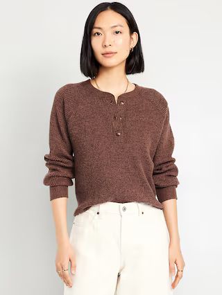 Cozy Thermal-Knit Henley | Old Navy (US)