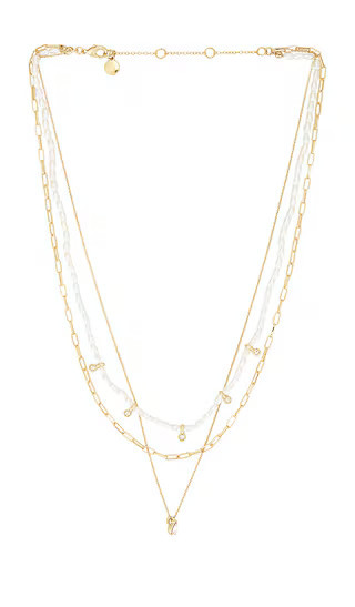 BaubleBar Layered Pearl Necklace in Ivory. | Revolve Clothing (Global)