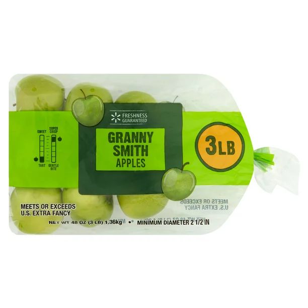 Freshness Guaranteed Granny Smith Apples, 3 lb Bag - Walmart.com | Walmart (US)