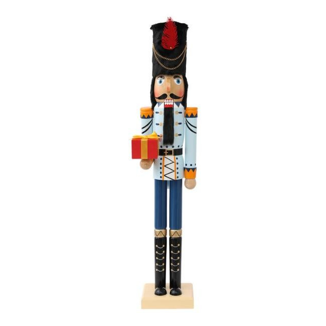 Large Blue Traditional Nutcracker | World Market