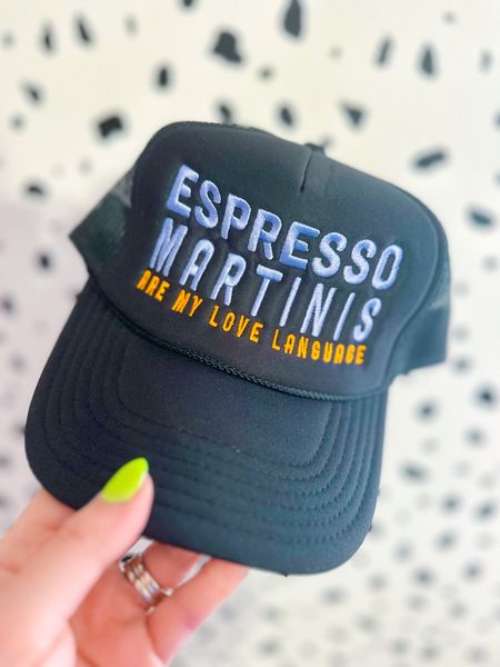 Expresso martini
Trucker hat 