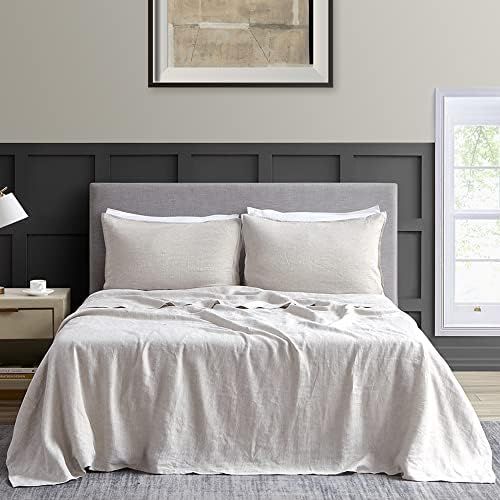 DAPU Pure Linen Sheets Set, 100% French Linen from Normandy, Breathable and Durable for Hot Sleep... | Amazon (US)