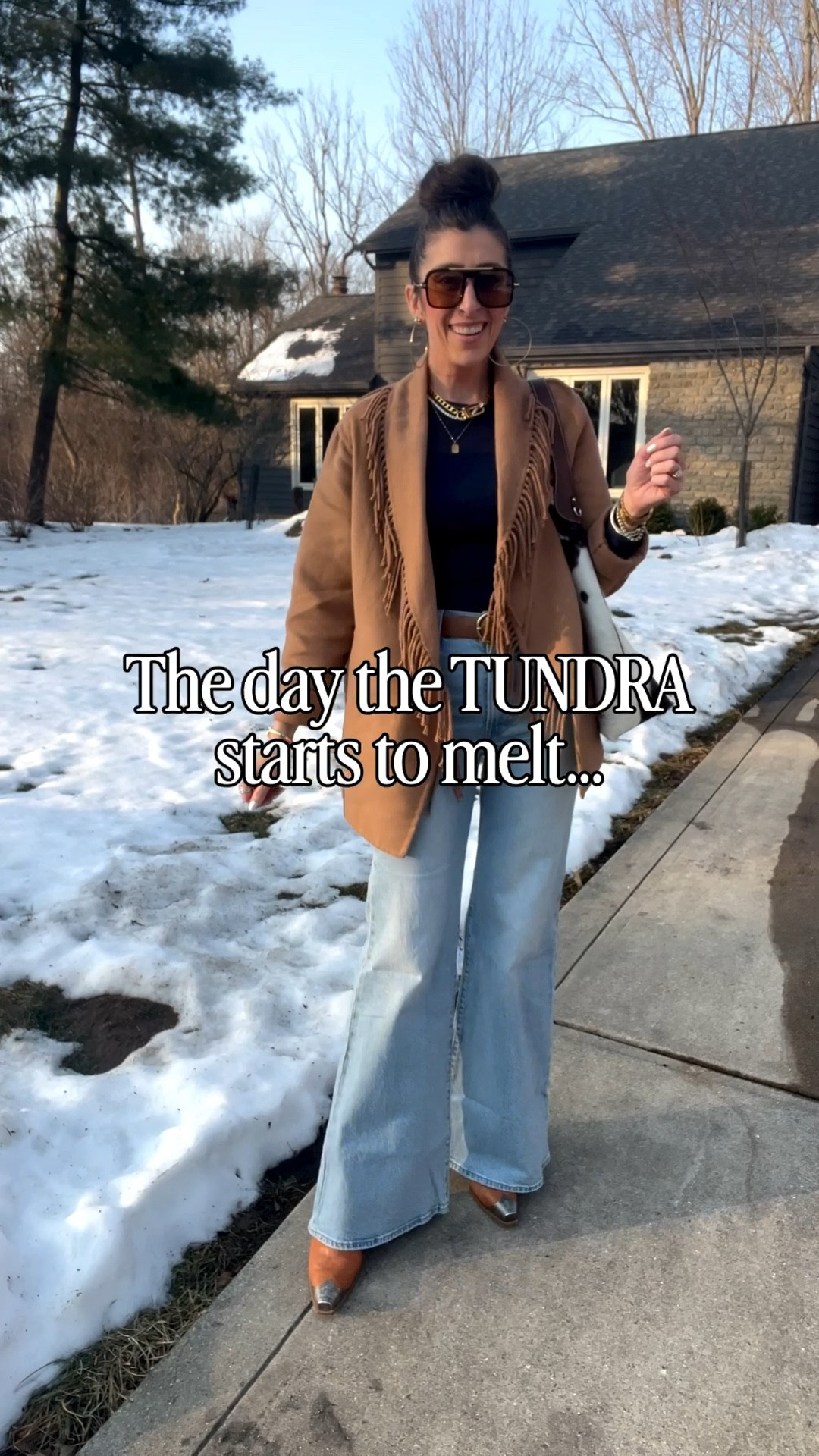 The day the TUNDRA starts to melt…

First day in over a month that I did not have to wear a REAL coat and it was GLORIOUS!


Find all my #ootd looks linked in my @shop.ltk

#fringeblazer #westernboots #springfeels #cincycreators 


#LTKOver40 #LTKmomlife