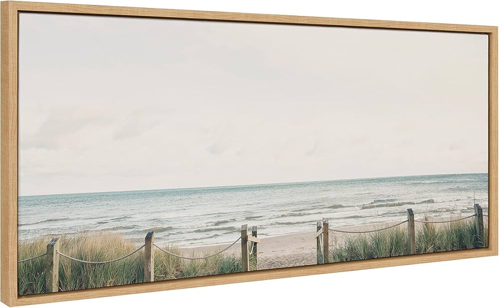 Kate and Laurel Sylvie Pale Sky Framed Canvas Wall Art by Emiko and Mark Franzen of F2Images, 18x... | Amazon (US)