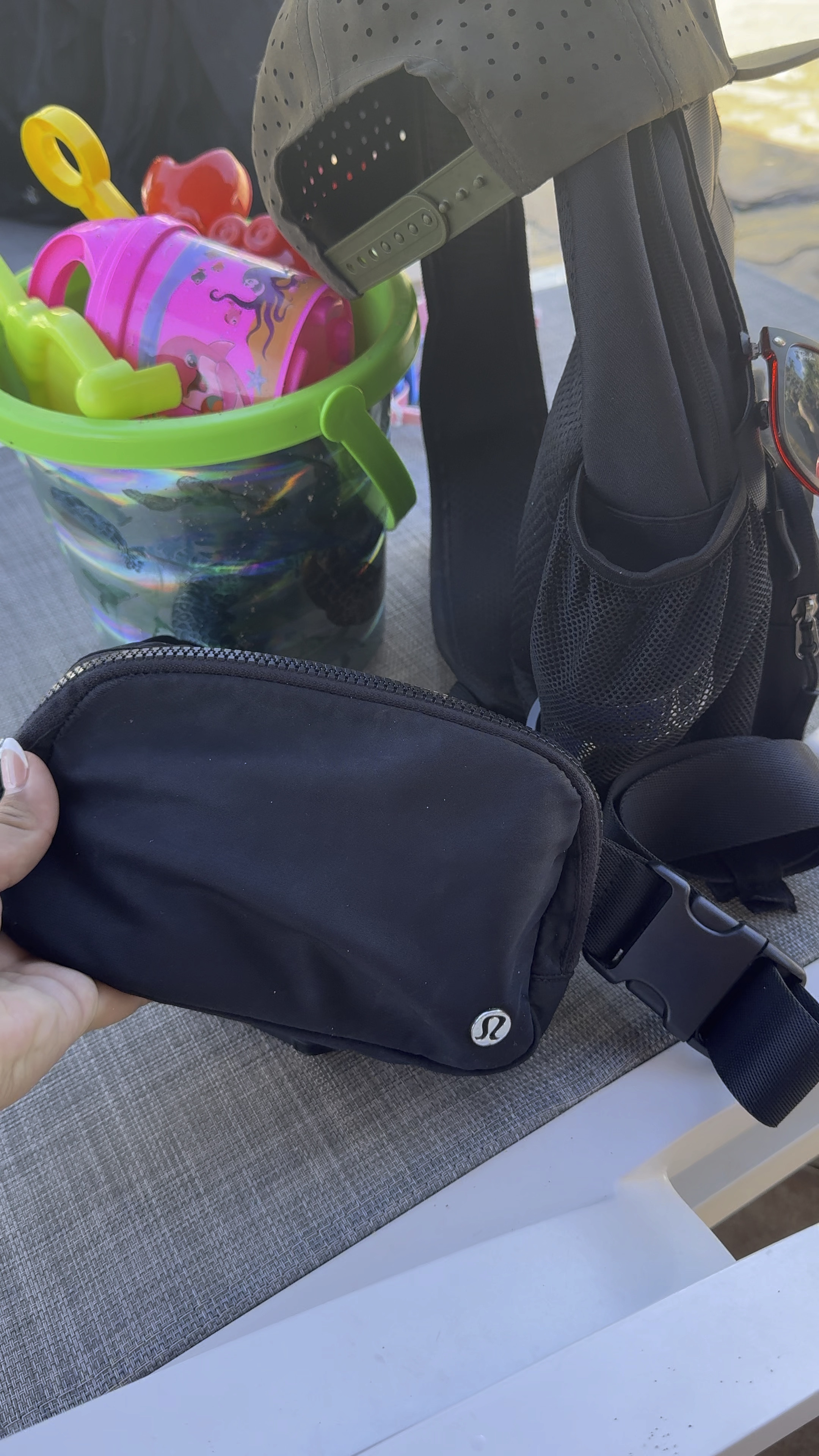 My top travel essentials that have saved up this trip!  My Lululemon belt bag, his Amazon shoulder bag and the magnetic phone charger! 

#vacationessentials 

#LTKFamily #LTKWatchNow #LTKTravel